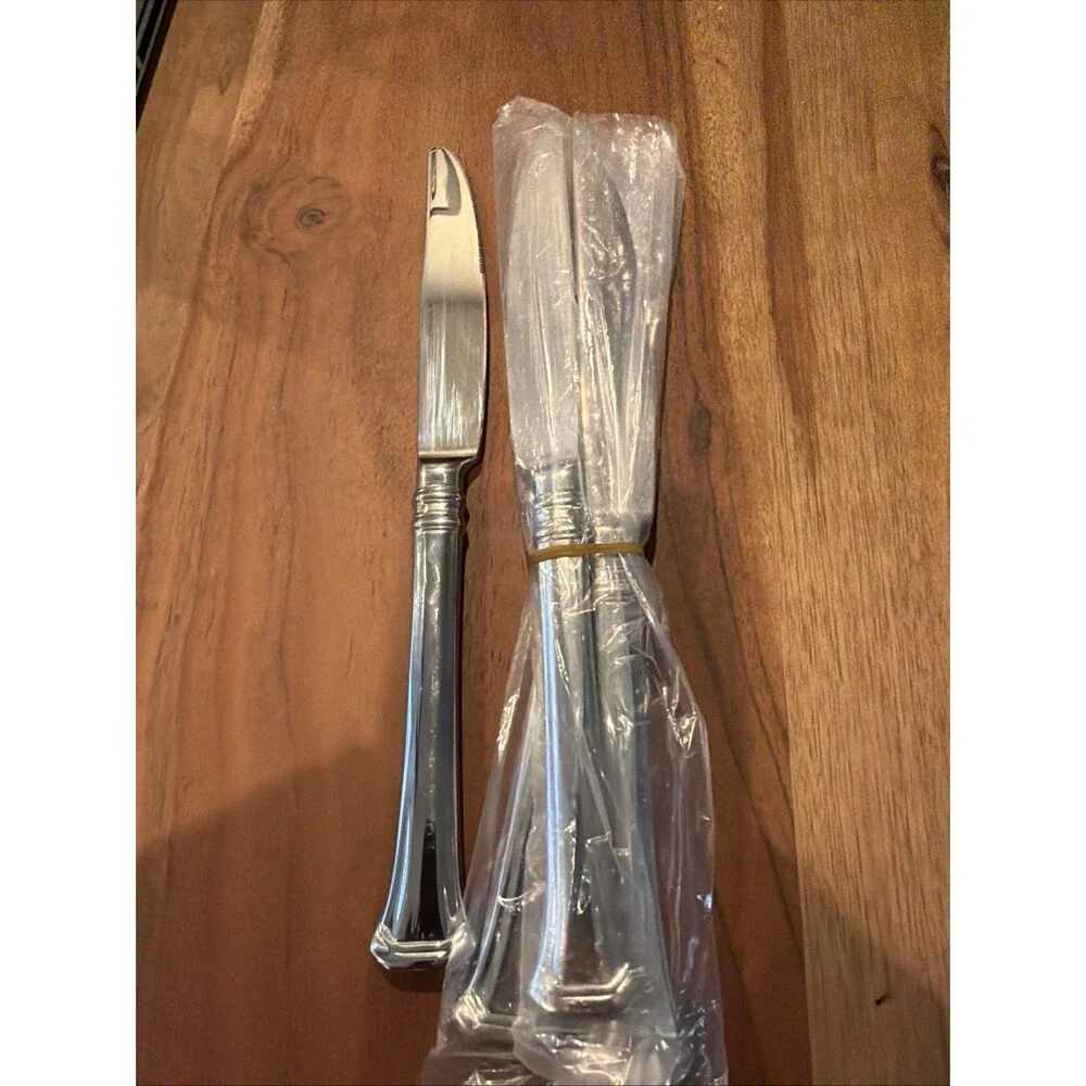 New ONEIDA Stainless APOLLONIA Set Of 4 DINNER KNIVES 9 1/2